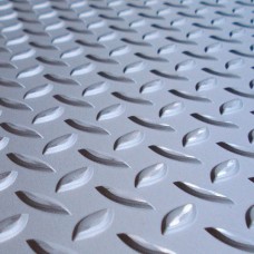 Лист нержавеющий рифленый г/к чечевица 03Х18Н12-ВИ 4 мм ГОСТ 8568-77